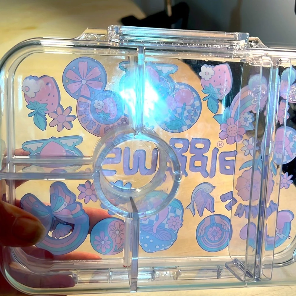 Smiggle Clear Decorative Snack/Lunch Box